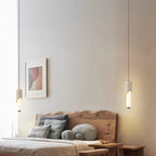 Honeyed Glow Pendant Light Ambrioth – Bedroom Pair Lifestyle