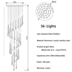 Liquid Crystal Modern Chandelier Crystallis – Product Detail 8