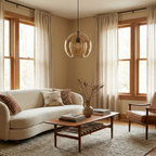 Transparent Clear Glass Pendant Light Haldrix – Lifestyle View 3
