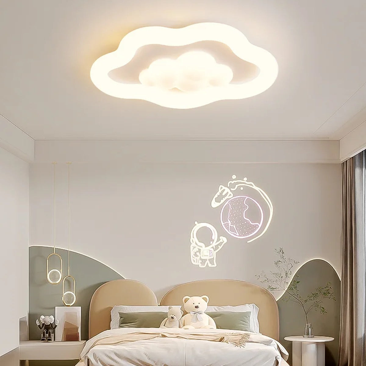 Soft Glow Organic Ceiling Light Breathwell – Lifestyle View 3
