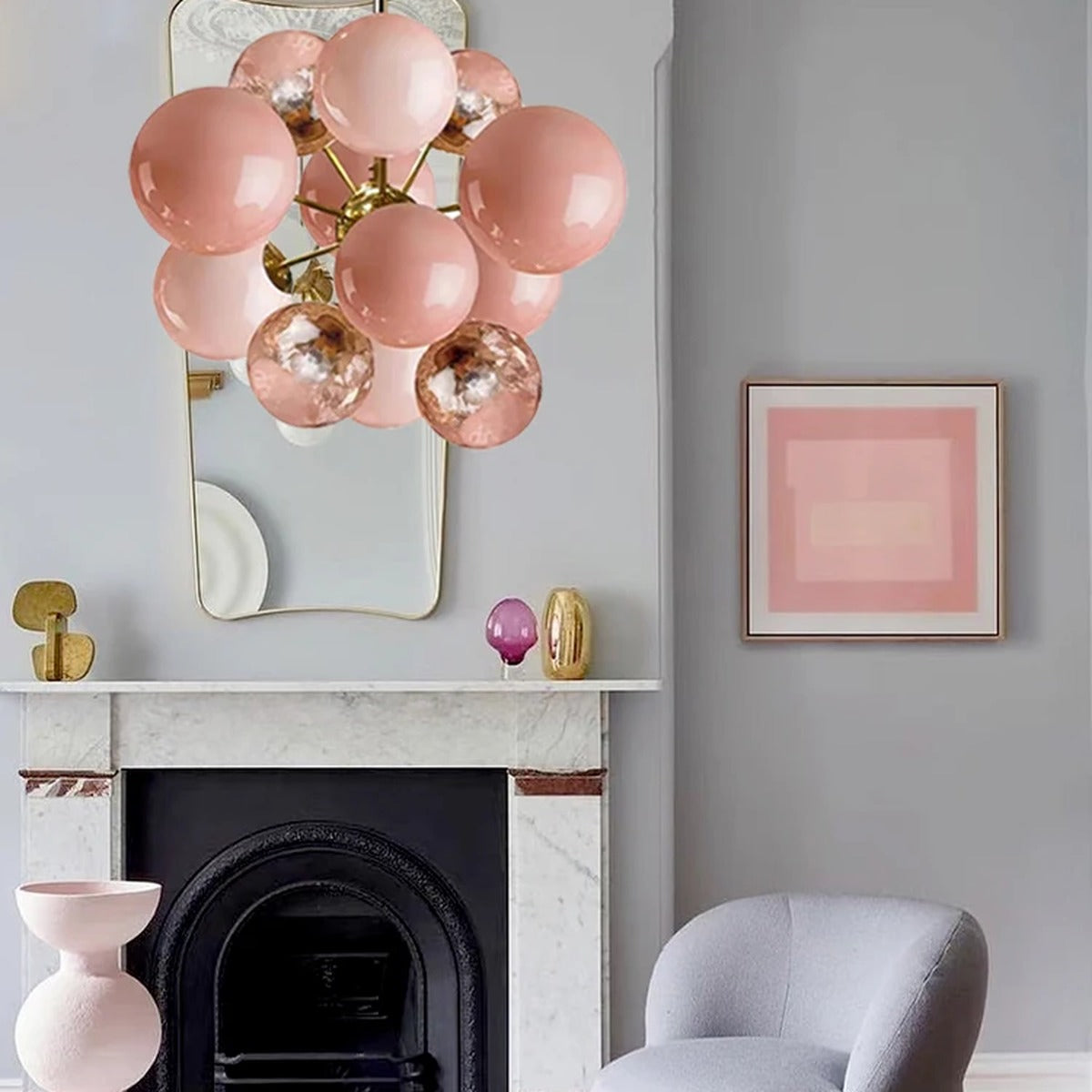 Glass Globe Sputnik Chandelier – Crystara – Lifestyle View 4