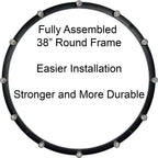 Modern Farmhouse Iron Wagon-Wheel Chandelier — 12-Head dimensions