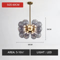 Bubble Glass Flower Chandelier Cloudaris – Product Detail 7