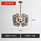 Bubble Glass Flower Chandelier Cloudaris – Product Detail 7