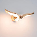 Polished Gold Wing Wall Sconce – Xarventh – Lifestyle View 2
