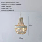 Bohemian Wooden Bead Empire Chandelier – Teruko – Product Detail 7