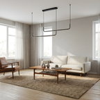 Refined Aluminum Linear Pendant Light Ilionex – Hero Shot
