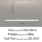 Linexa LED Bar Pendant Light – White, 150cm