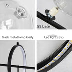 Modern Gold Ring Chandelier Lumathon – Product Detail 6