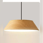 Wood-Grain Dome Pendant Light Oaklyn – Style A, Natural Wood finish