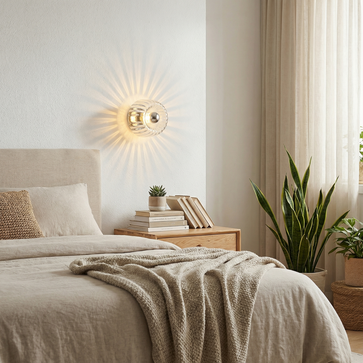 Minimalist White Linear Wall Sconce Calnox – Product Detail 11