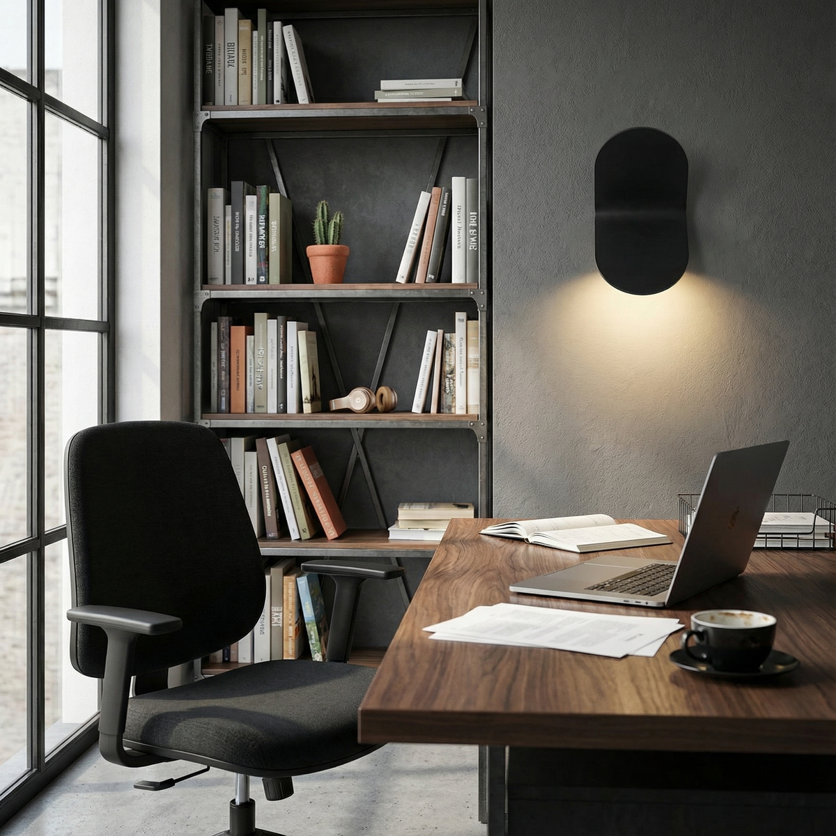 Organic Aluminum Curved Wall Sconce Arlexon – Hero Shot
