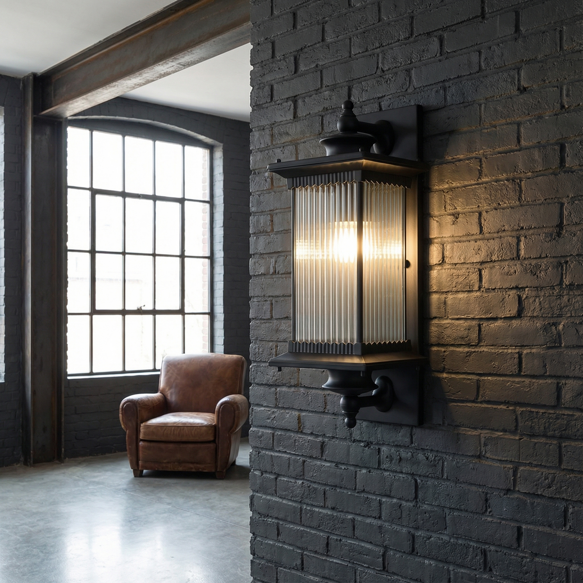 Vintage Metal Rectangular Wall Sconce Garovex – Product Detail 9