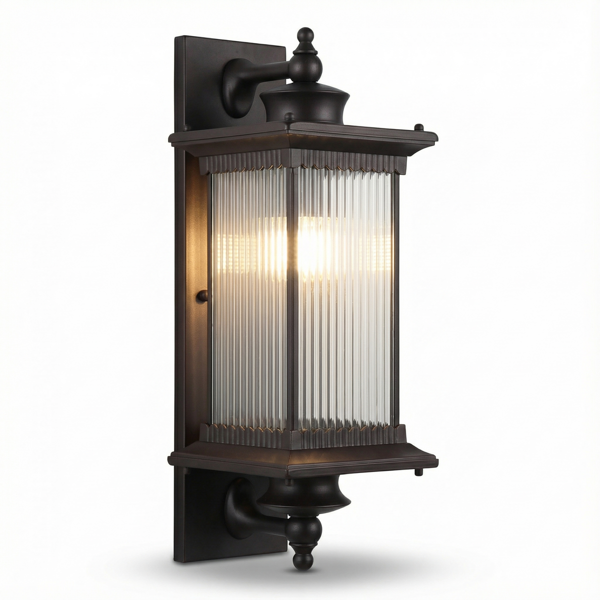 Vintage Metal Rectangular Wall Sconce Garovex – Lifestyle View 2