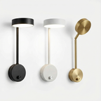 Pivoting Aluminum Disc Wall Sconce Alerion – Product Detail 8