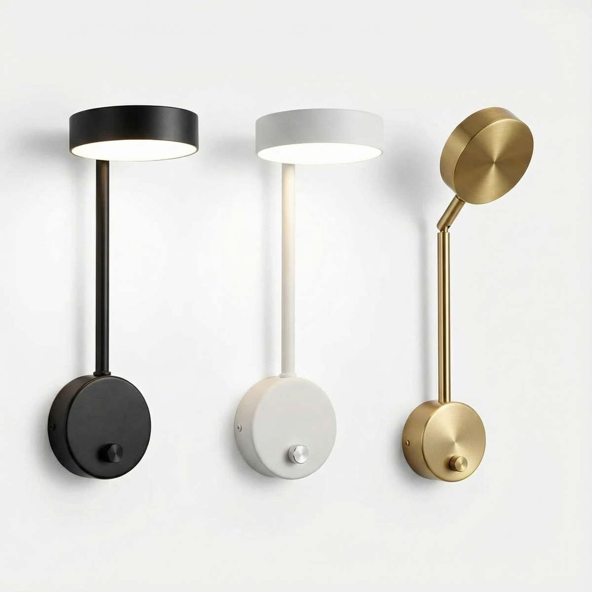 Pivoting Aluminum Disc Wall Sconce Alerion – Product Detail 8