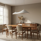 Sculptural Ribbed Wave Pendant Light Amberon – Studio Hero Shot