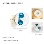 Coloured Glass Globe Wall Sconce – Chrometh – Product Detail 16