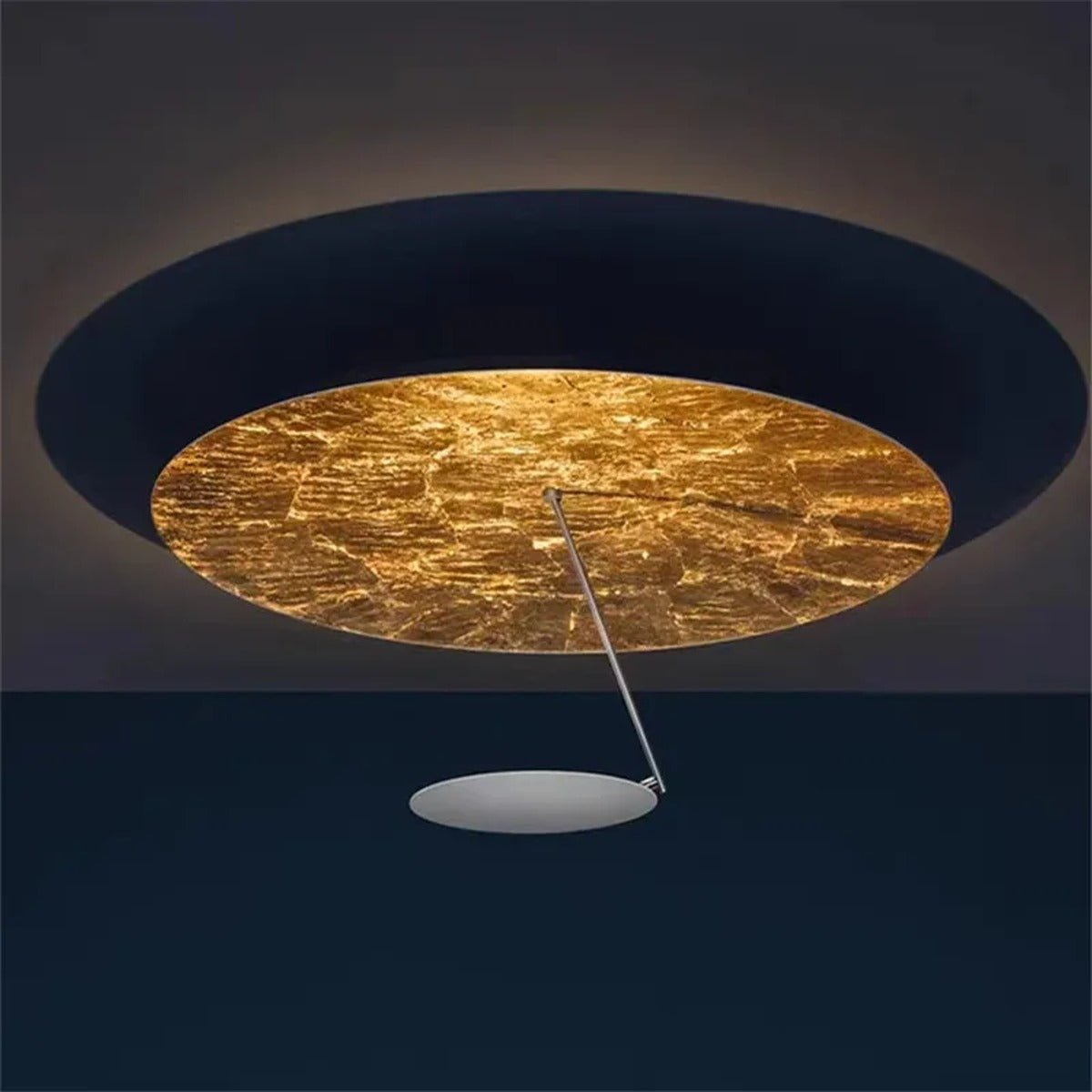 Planet Disc LED Flush Ceiling Light – Silven – Lifestyle View 2