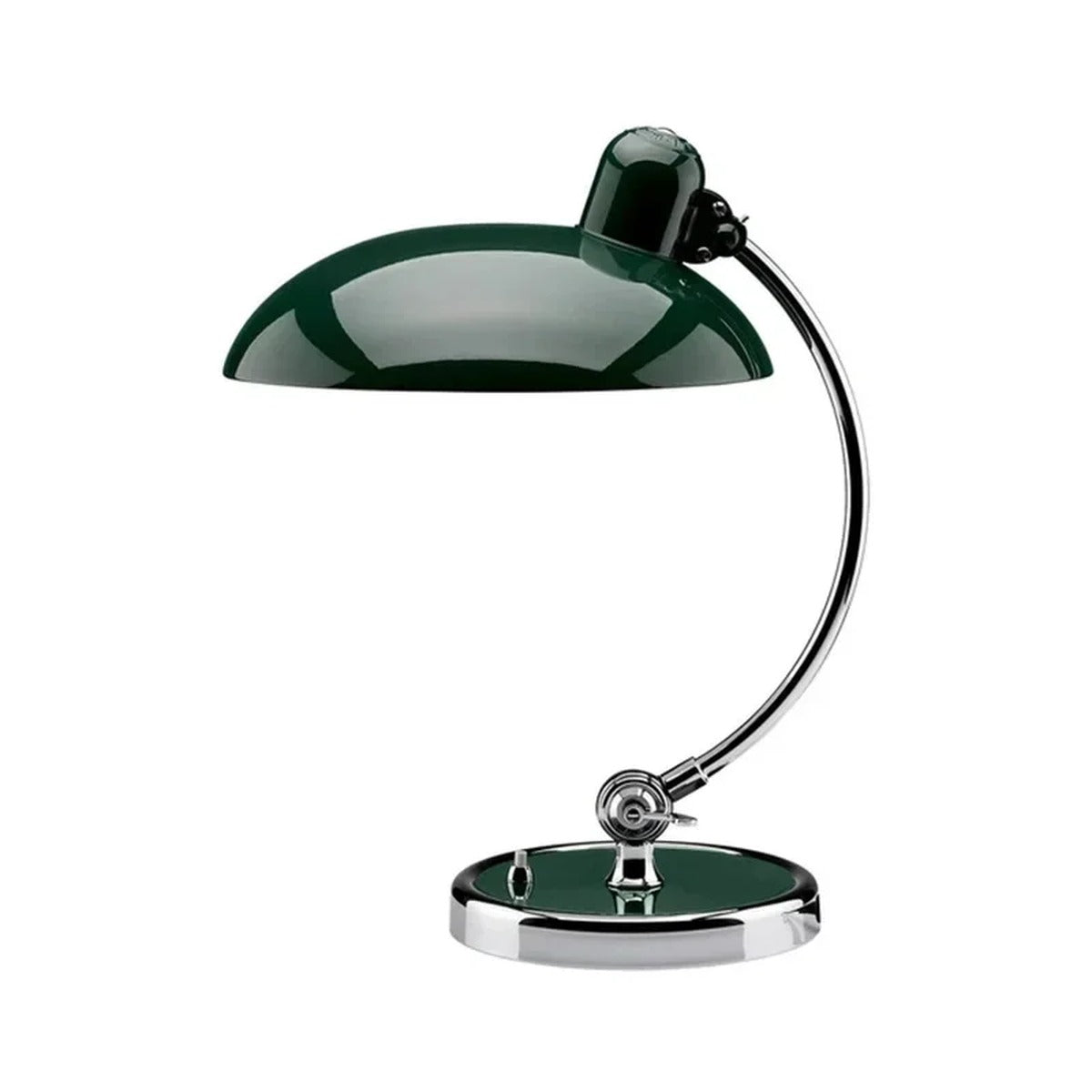 Bauhaus Dome Arc Desk Lamp - Zarlux - Studio Shot, Forest Green