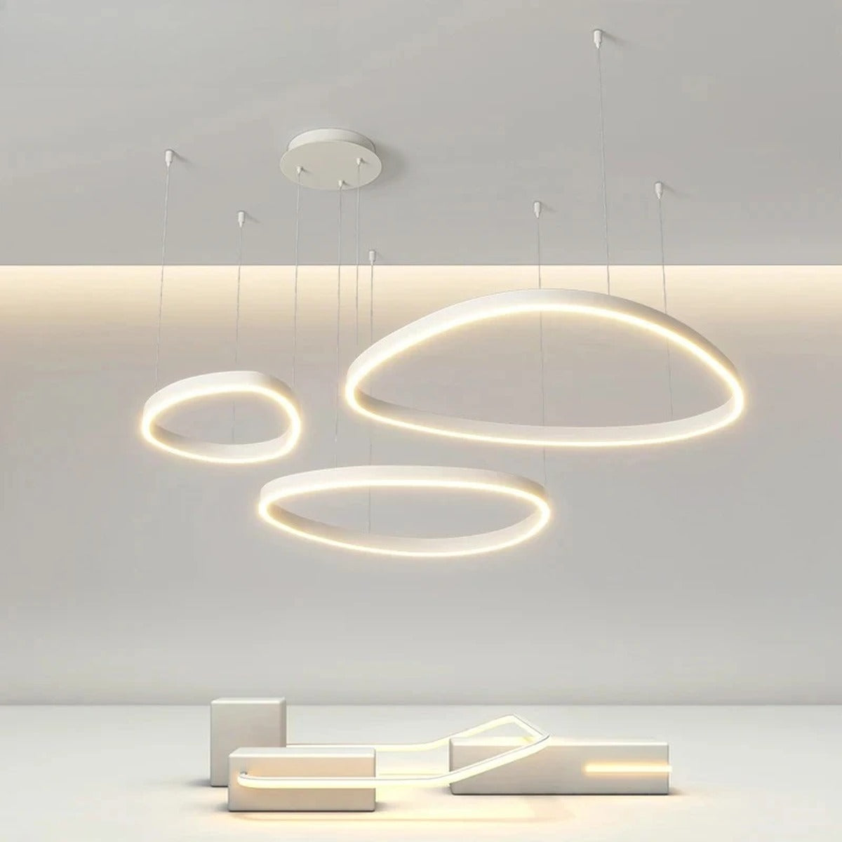 Celestial Ring LED Chandelier Lumara – Hero Shot
