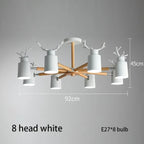 Nordic Antler Wood Arm Cone Chandelier – Birken – Product Detail 17