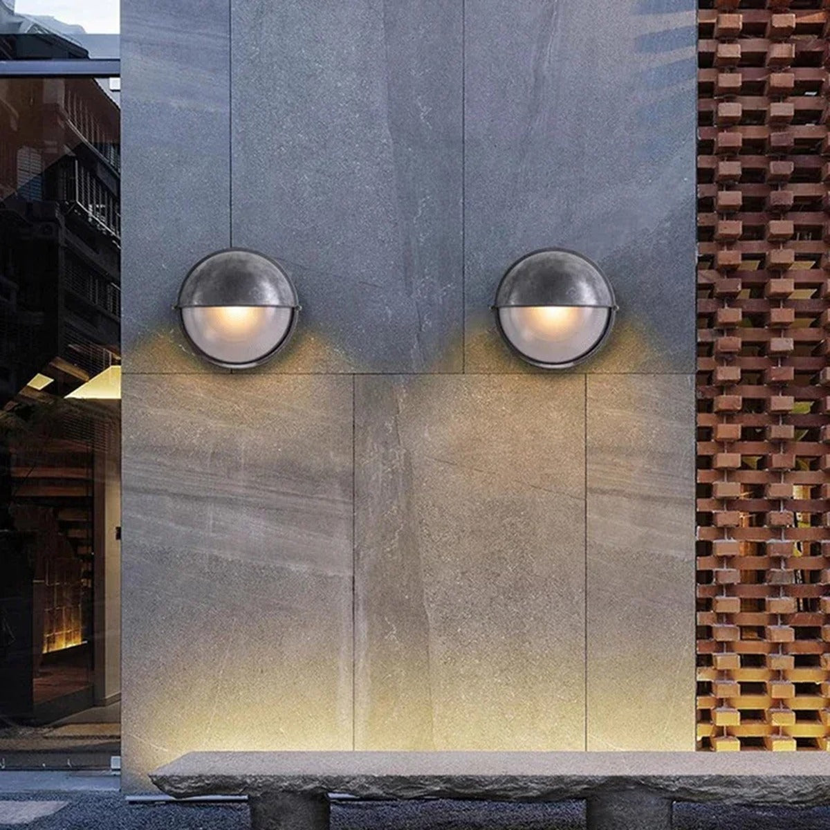 Outdoor Nautical Bulkhead Wall Light – Urlix – Lifestyle View 4