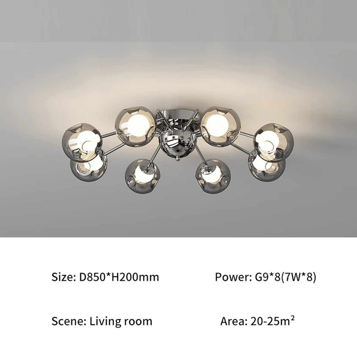 Modern Pendant Light Luxara — 8 Heads