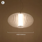 Vesperis Pendant Light – Style Oval Lantern, Ø50xH26cm