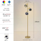 Sculptural Soft Gold Floor Lamp Ambris – Product Detail 11