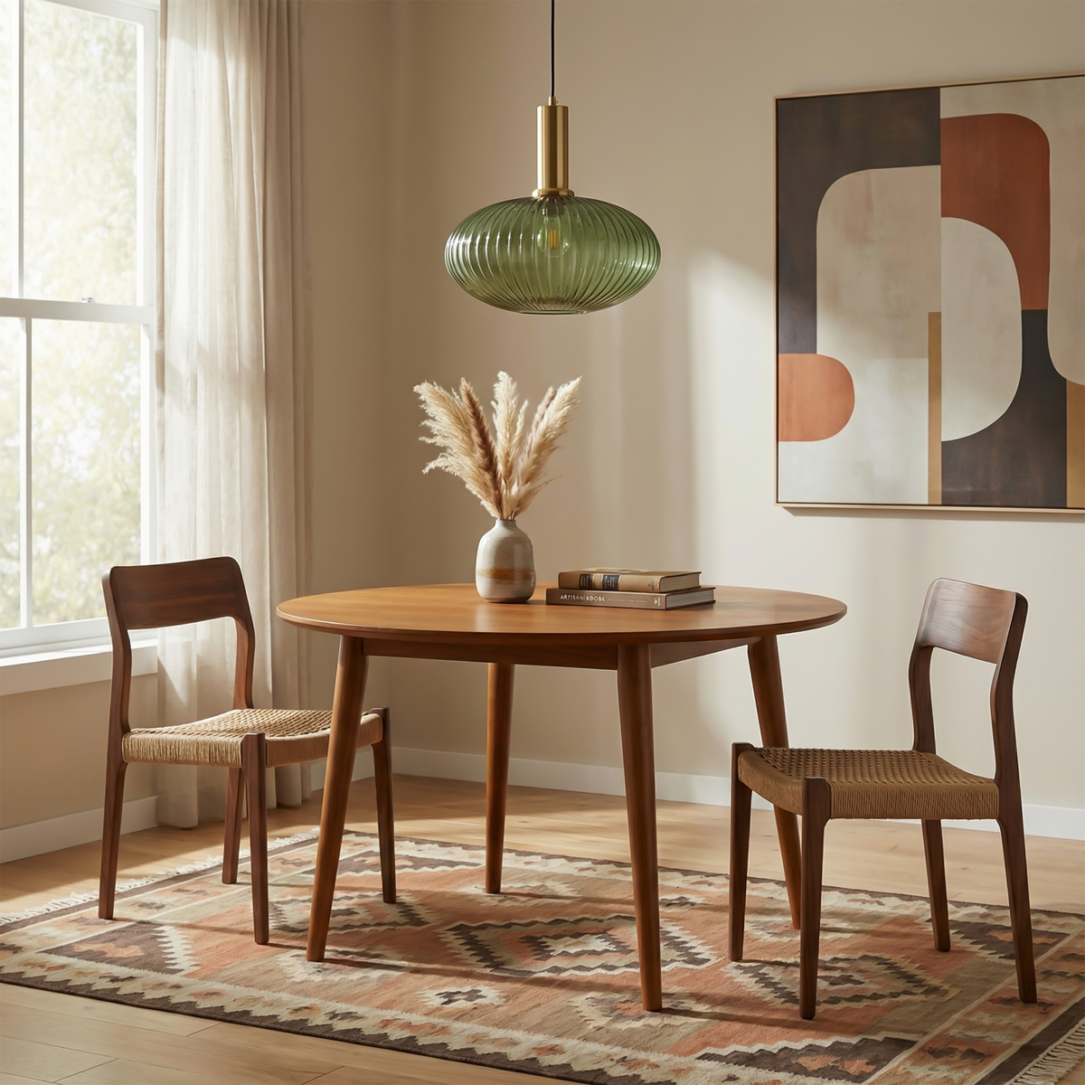 Glass Smoked Pendant Light Halion