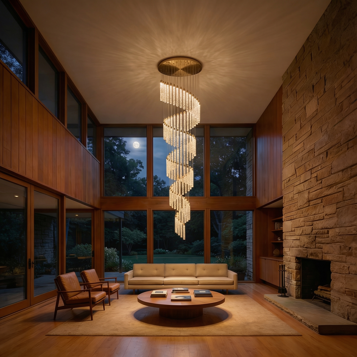 Hand-Cut Crystal Rotating Chandelier Lalix – Hero Shot