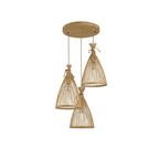 Natural Bamboo Conical Chandelier Garion – Product Detail 7