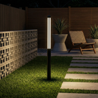 Modern Aluminum Outdoor Bollard Light Vertano – 80 cm