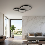 Organic Aluminum Pebble Ceiling Light Lithora – Lifestyle View 2