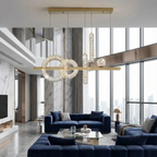 Cascading Crystal Tiered Pendant Light Kovex – Lifestyle View 4