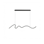 Sculptural Wavy LED Line Pendant Light - Capova