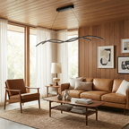 Linear Metal Suspension Pendant Light Dolero – Lifestyle View 3