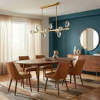 Geometric Crystal Cluster Chandelier Cemvora - Gold Frame Lifestyle, Evening Dining