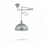 Contemporary Chrome Glass Pendant Light Selvantis – Lifestyle View 3