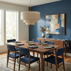 Nordic Tiered Fabric Pendant Light – Daselion, Ø45×H27.5cm, over dining table