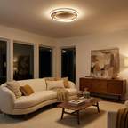 Solid Wood Aluminum Flush Mount Glorion – Lifestyle View 2