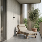 Elixora Linear Outdoor Wall Light - Black finish