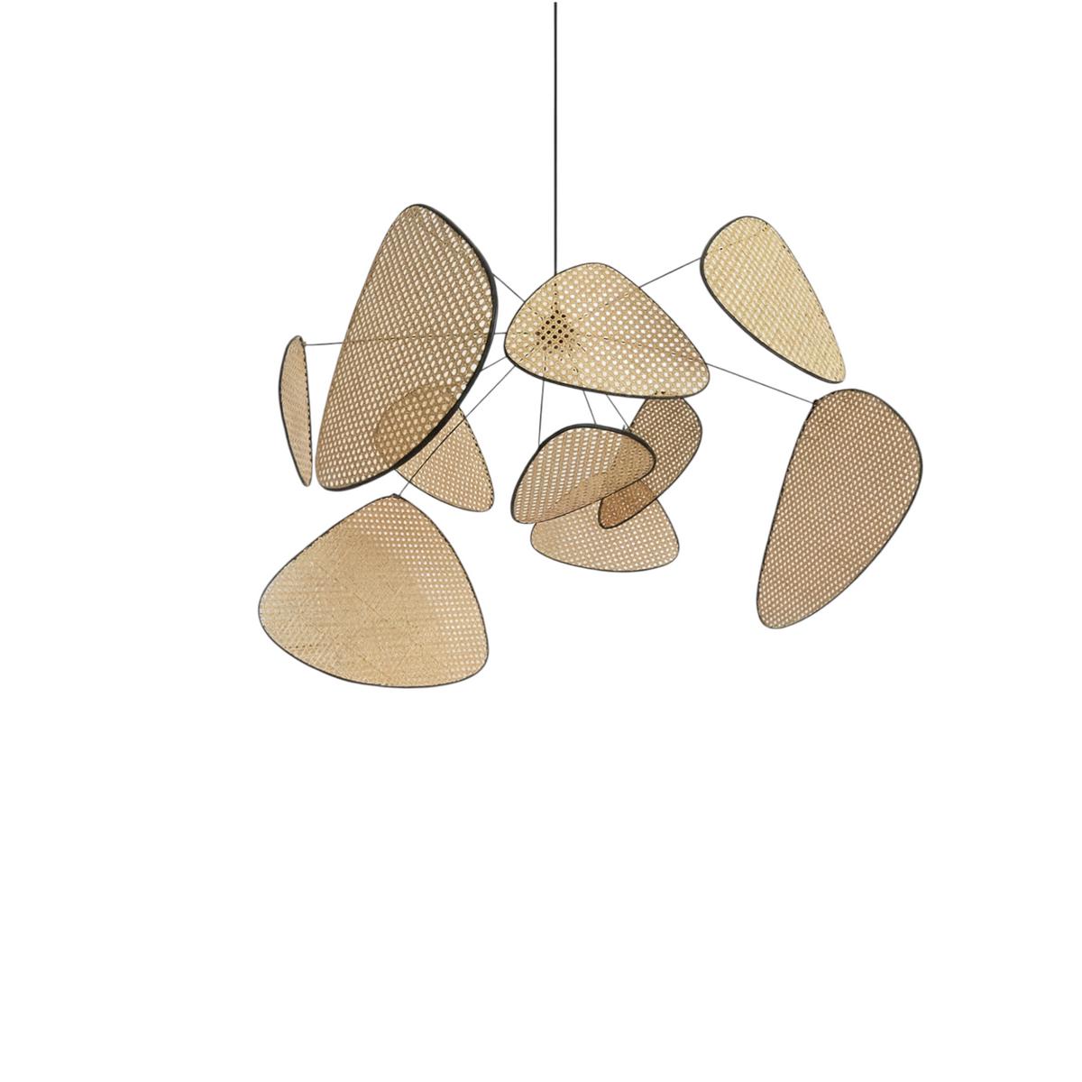 Handwoven Rattan Cluster Chandelier – Canopex – Lifestyle View 3