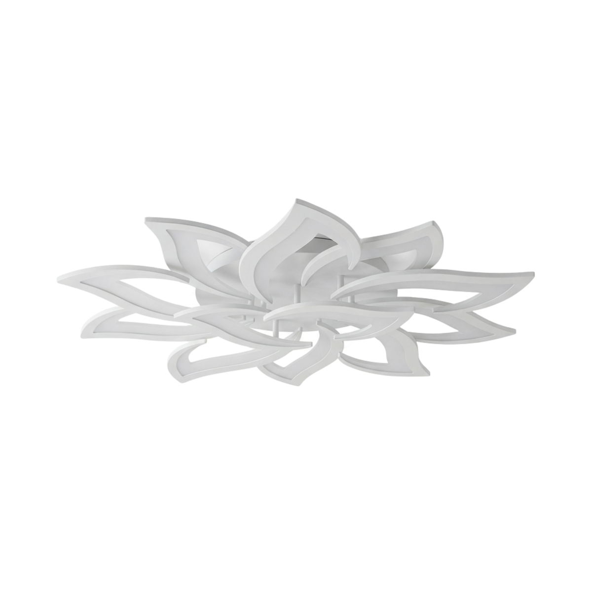 Sculptural Acrylic Petal Ceiling Light Kornox – Lifestyle View 3