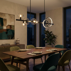 Industrial Metal Glass Pendant Light Vexmont – Lifestyle View 2