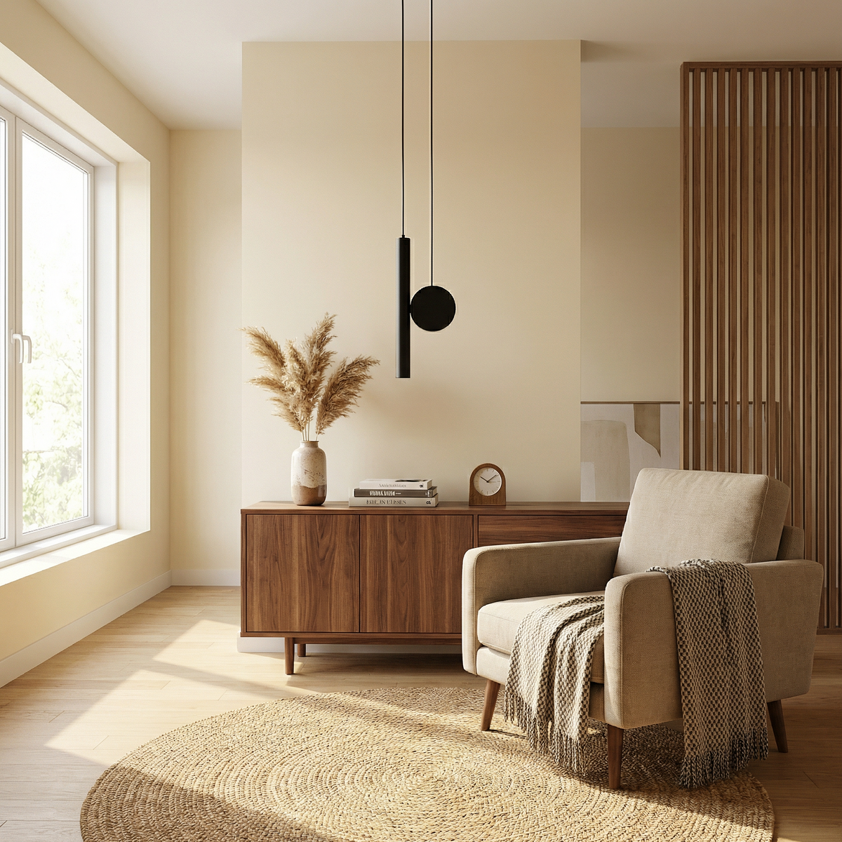 Sculptural Aluminum Rod and Disc Pendant Light Dalneth – Lifestyle Hero