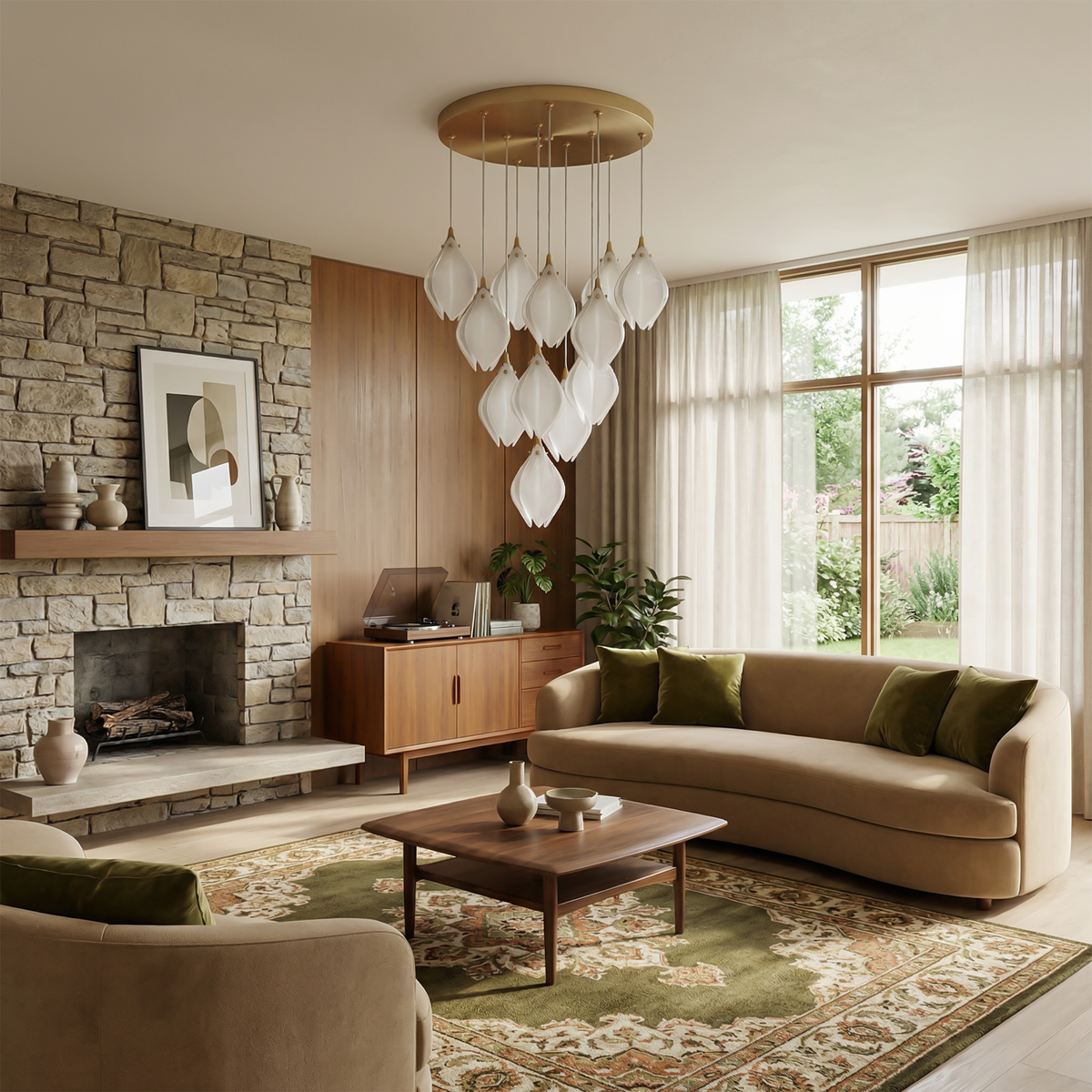 Glass Modern Pendant Light Korox