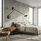 Matte Black Metal Wall Sconce Hernova – Lifestyle View 4