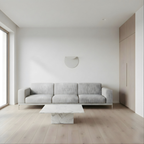 Refined Lightweight Aluminum Wall Sconce Meridox – Living Room Lifestyle